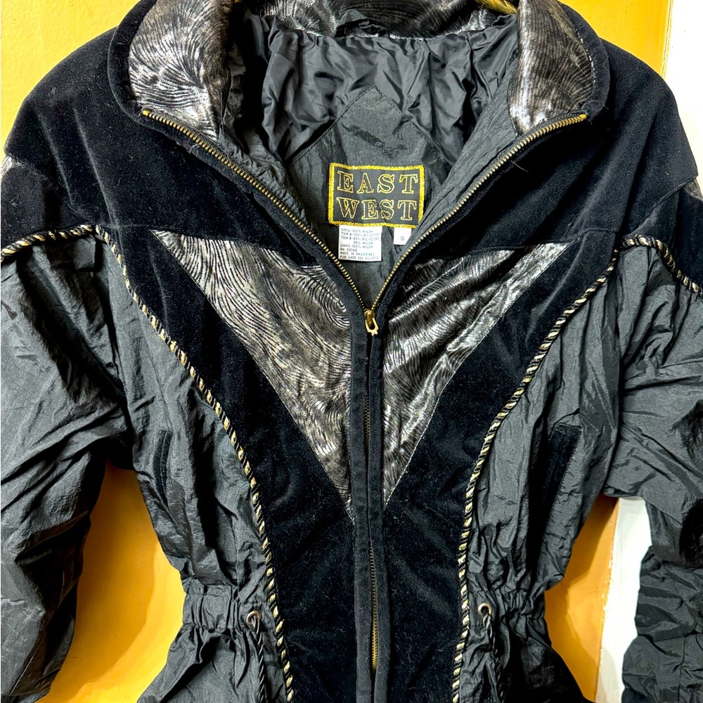 Vintage East West (Authentic) Black Jacket 80’s fashion